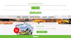 Desktop Screenshot of daheim-magazin.de