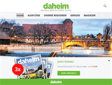 Tablet Screenshot of daheim-magazin.de